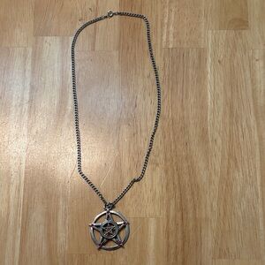Silver Star Pendant Necklace